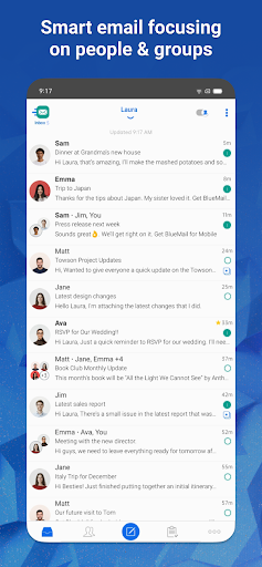Blue Mail E-posta - Email ekran görüntüsü