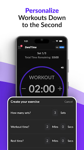 SwolTime - HIIT Interval Timer ekran görüntüsü