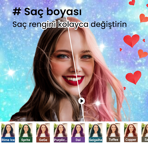 Fotoğraf Editörü - Yüz Makyajı ekran görüntüsü