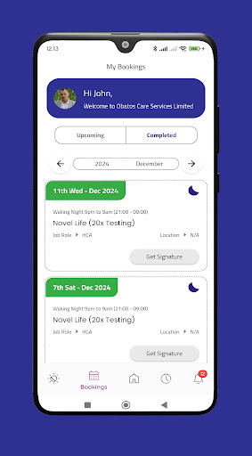 Obatos Care Services App ekran görüntüsü