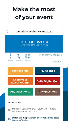 Candriam Digital Week 2020 ekran görüntüsü