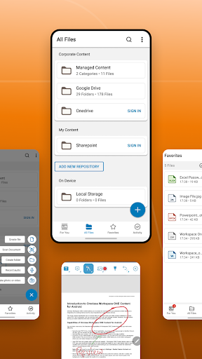 Content - Workspace ONE ekran görüntüsü