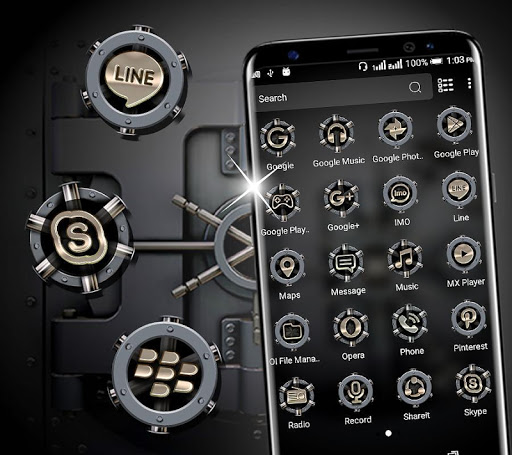 Safe Vault Launcher Theme ekran görüntüsü