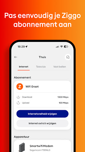 Vodafone & Ziggo ekran görüntüsü