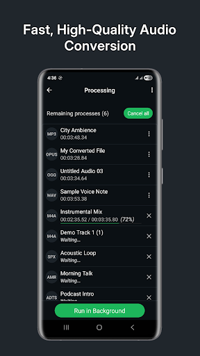 Audio Converter (MP3 AAC OPUS) ekran görüntüsü