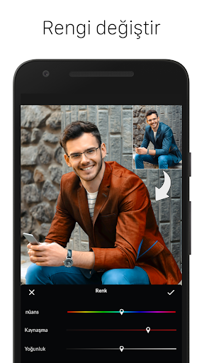 LightX fotograf düzenleyici ekran görüntüsü