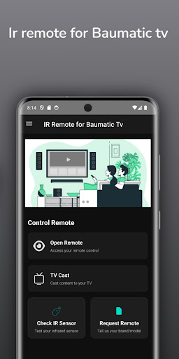 Remote for Baumatic tv ekran görüntüsü