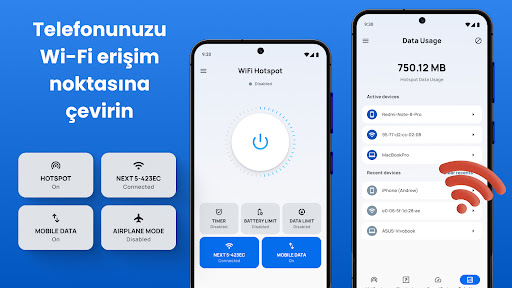 WiFi Hotspot İnternet Paylaşma ekran görüntüsü