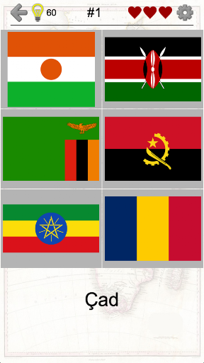 Afrika ülkeleri Coğrafya sınav ekran görüntüsü