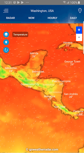 Hava radarı ekran görüntüsü