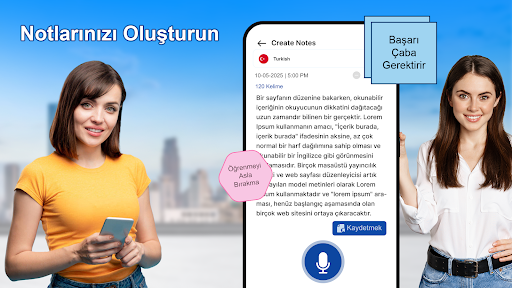 Konuşmadan Metne: Sesle Yazma ekran görüntüsü