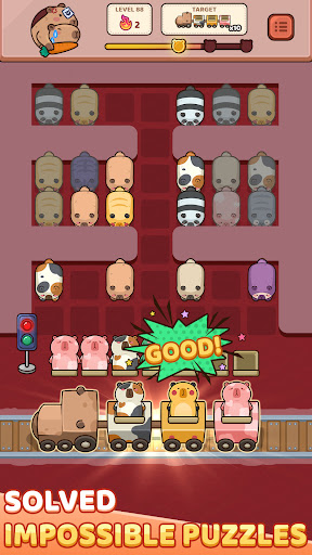 Capybara Out: Bus Jam Puzzle ekran görüntüsü