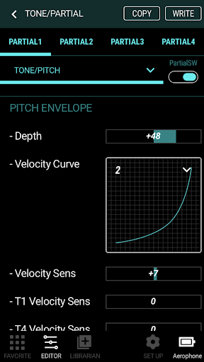 Aerophone Pro Editor ekran görüntüsü