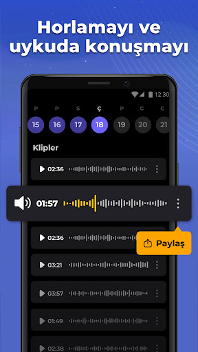 Uyku Takibi - Uyku Kayıt ekran görüntüsü