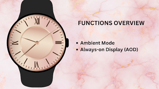 Rose Gold Elegance Watch Face ekran görüntüsü