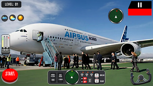 pilot simülatör uçuş oyun 3d ekran görüntüsü