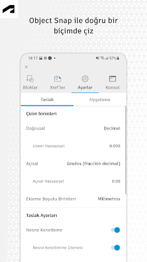 AutoCAD - DWG Düzenleyici ekran görüntüsü