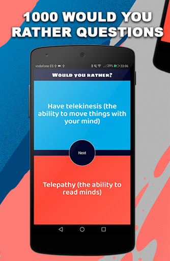 Would you rather? Quiz game ekran görüntüsü