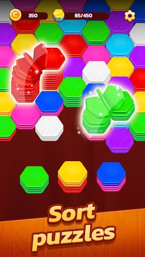 Hexa Stack: Color Sort Puzzle ekran görüntüsü