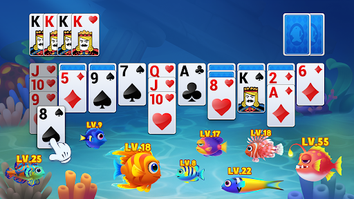 Spider Solitaire Fish ekran görüntüsü