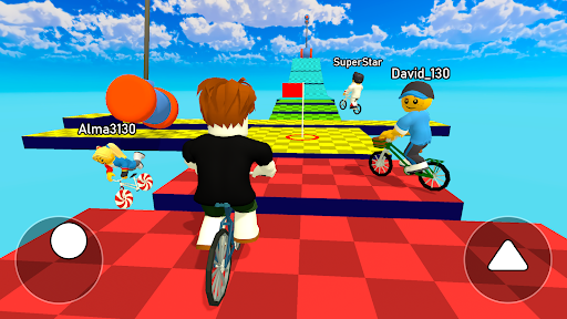 Obby bike: Parkour Adventure ekran görüntüsü