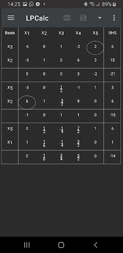 LPCalc: Simplex Method Calc ekran görüntüsü