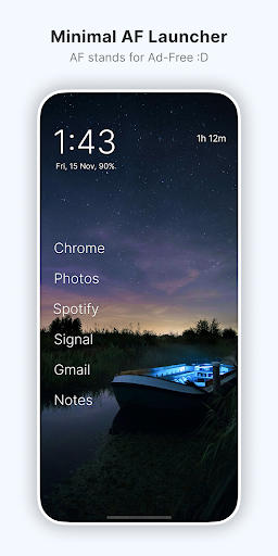 Olauncher. Minimal AF Launcher ekran görüntüsü