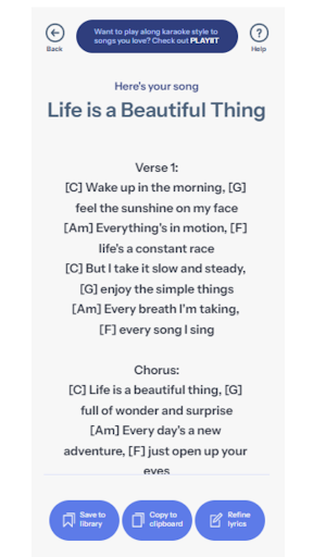 Joanne Cooper's LyricLab ekran görüntüsü