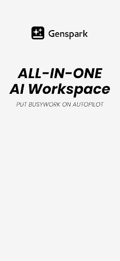 Genspark AI Workspace ekran görüntüsü