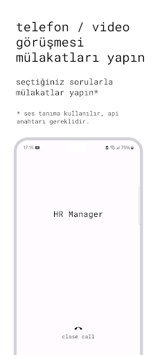interv - mülakat simülasyonu ekran görüntüsü