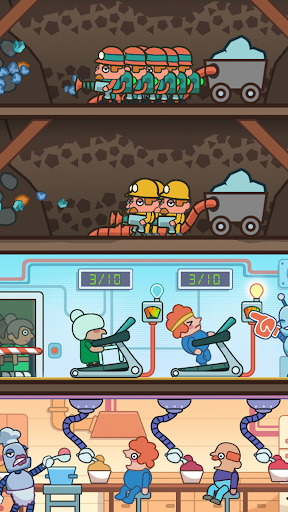 Idle Humans: Mining Game ekran görüntüsü