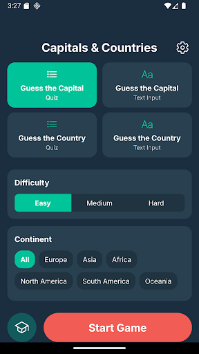 Capitals & Countries: Quiz ekran görüntüsü