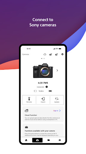 Sony | Creators' App ekran görüntüsü