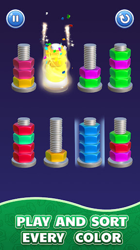 Nuts Stack 3D: Sorting Puzzle ekran görüntüsü