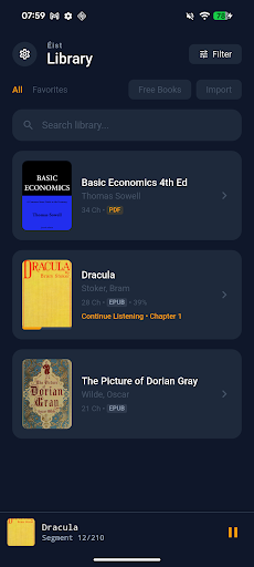 Éist: PDF/Ebook to Audiobook ekran görüntüsü