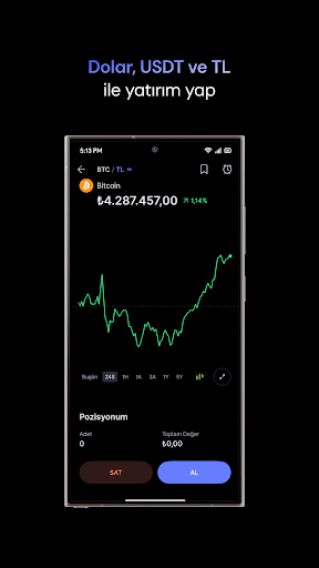 Midas Kripto: Bitcoin Al Sat ekran görüntüsü