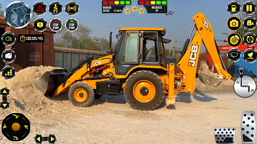 jcb eksavatör simülatör oyunla ekran görüntüsü