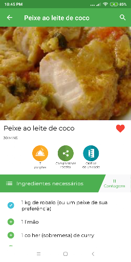 Todas as receitas em Português ekran görüntüsü