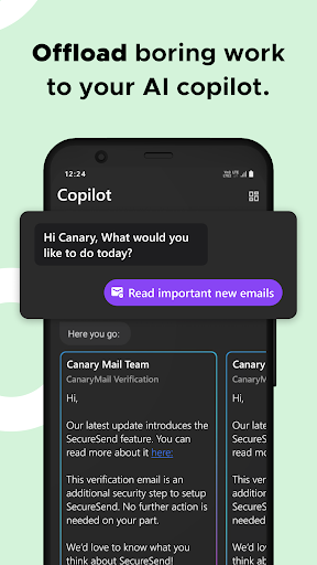 Canary Mail - AI Email App ekran görüntüsü