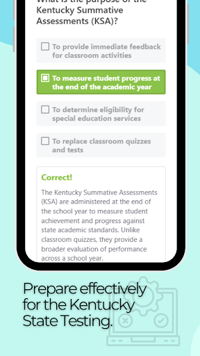 KSA Practice Test ekran görüntüsü