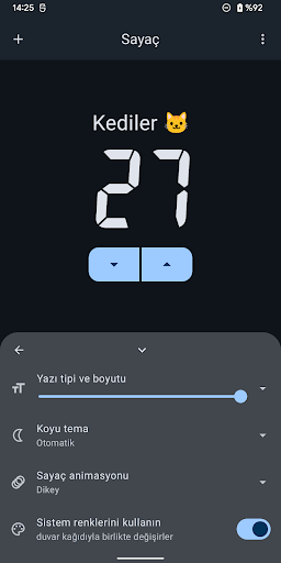 Sayaç tıklayıcı ekran görüntüsü