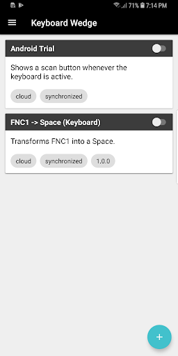 Scandit Keyboard Wedge ekran görüntüsü