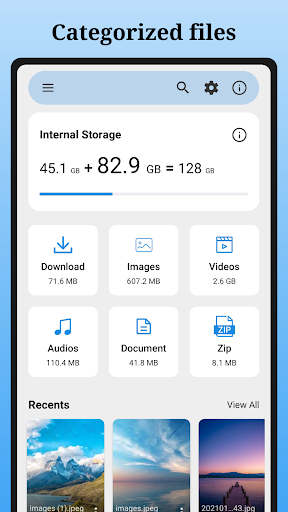 Mo File Manager - Explorer ekran görüntüsü