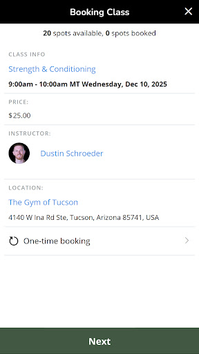 The Gym of Tucson ekran görüntüsü