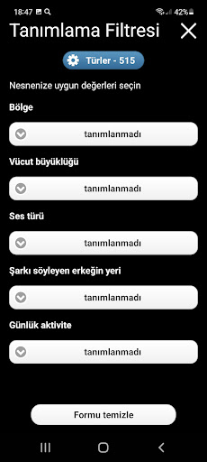 Avrupa kuş sesleri PRO ekran görüntüsü