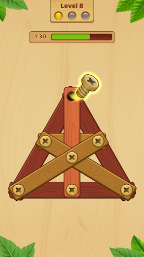 Wood Screw: Nuts And Bolts ekran görüntüsü