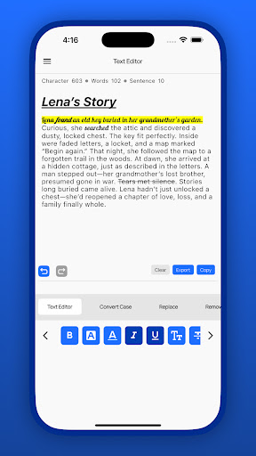 Text Editor - Document Editor ekran görüntüsü