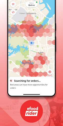 efood rider app ekran görüntüsü