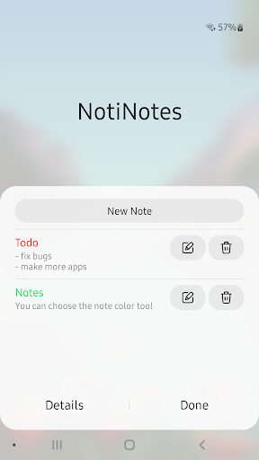 NotiNotes - Notification Notes ekran görüntüsü