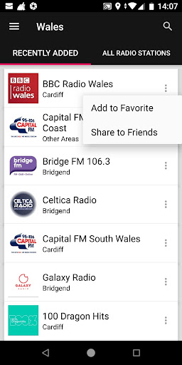 Welsh Radio Stations ekran görüntüsü
